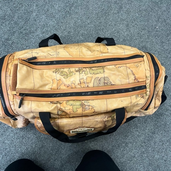 Alviero Martini L’Classe 1A Donnavventura Tote Duffel Map Travel Bag - Picture 2 of 5